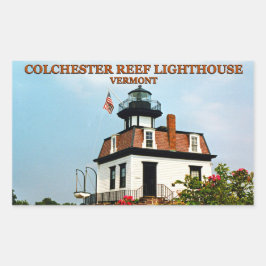 Adesivo Retangular Colchester Reef Lighthouse, Vermont Stickers
