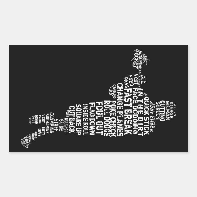 Adesivo Retangular Coletor de Lacrosse (Frente)