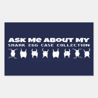 Adesivo Retangular Coletor de Ovos de Tubarão