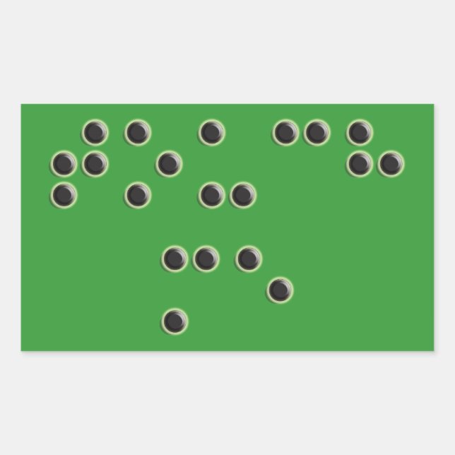 Adesivo Retangular Coletor Retângulo Touch Me (Braille) (Frente)