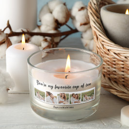 Adesivo Retangular Collage Casal Photo & You Are My Cup Of Tea Cote