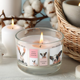 Adesivo Retangular Collage Dog Photos   Cachorro São Os Meus Dias de 