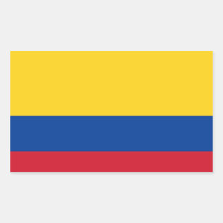 Adesivo Retangular Colombia flag