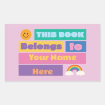 Colorido Isto pertence a Bookboards