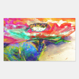 Adesivo Retangular Colorir Abstrato pãozinho