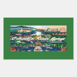 Adesivo Retangular Columbia River Gorge Sticker