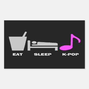 Adesivo Retangular Coma o Kpop Sticker