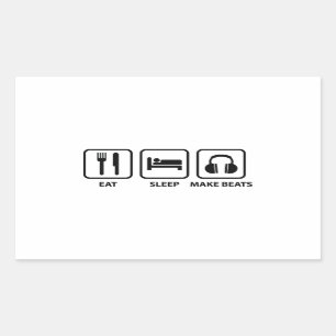 Adesivo Retangular Coma o sono Faça batimentos