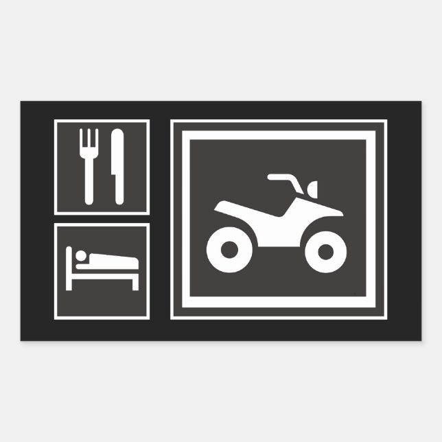 Adesivo Retangular Coma Sleep QUAD! (Frente)