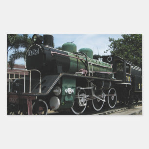 Adesivo Retangular Comboio a vapor WW2 na ponte sobre o rio Kwai