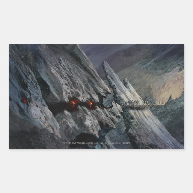 Adesivo Retangular Conceito de Cidade de Goblin - Prisioneiros de Gob (Frente)