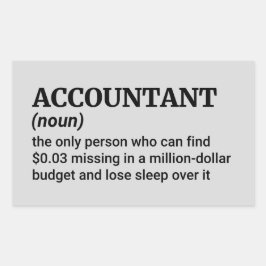 Adesivo Retangular Confie em mim, sou um Contabilista - Definição Eng