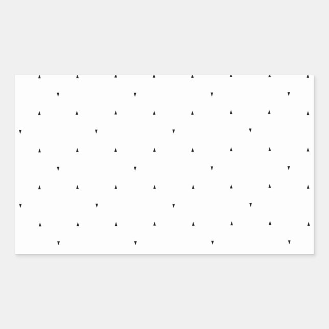 Adesivo Retangular Conjunto de Pastas com Padrão de Triângulo Minimal (Frente)