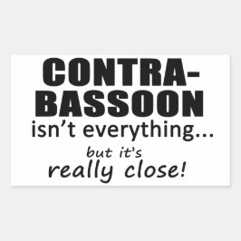 Adesivo Retangular Contrabasson não é tudo
