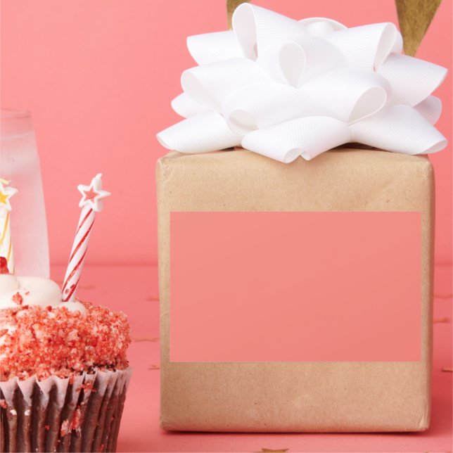 Adesivo Retangular Cor-de-rosa (Festa)