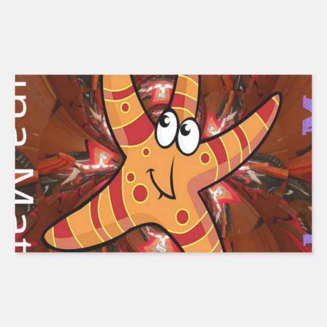 Adesivo Retangular Cor na execução (Frente)