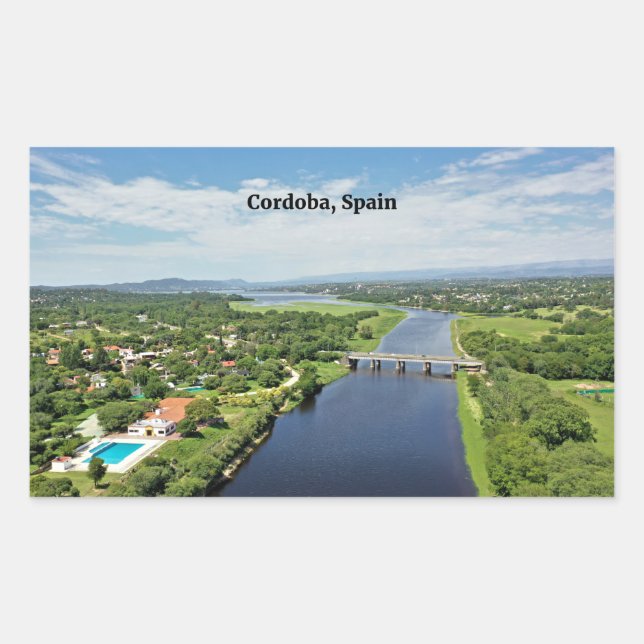 Adesivo Retangular Córdova, Espanha (Frente)