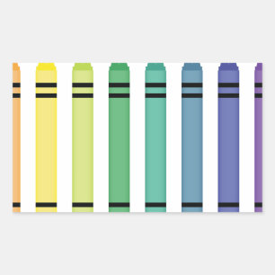 Adesivo Retangular Cores do pastel
