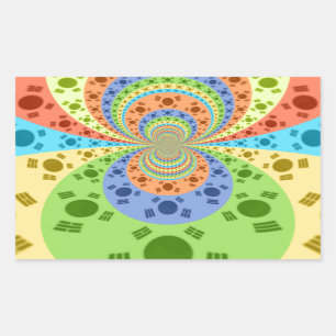 Adesivo Retangular Cores Tradicionais do ouro Vermelho Africano