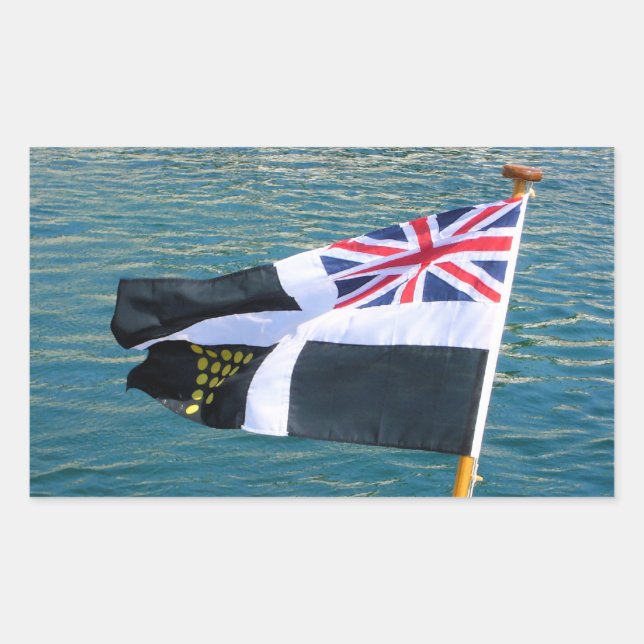 Adesivo Retangular Cornish Ensign (Frente)