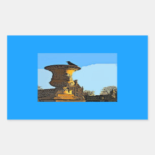 Adesivo Retangular Corvo do DES Tuileries de Jardin - pintura