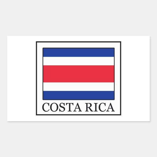 Adesivo Retangular Costa Rica (Frente)