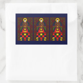 Adesivo Retangular Country Angel Sticker