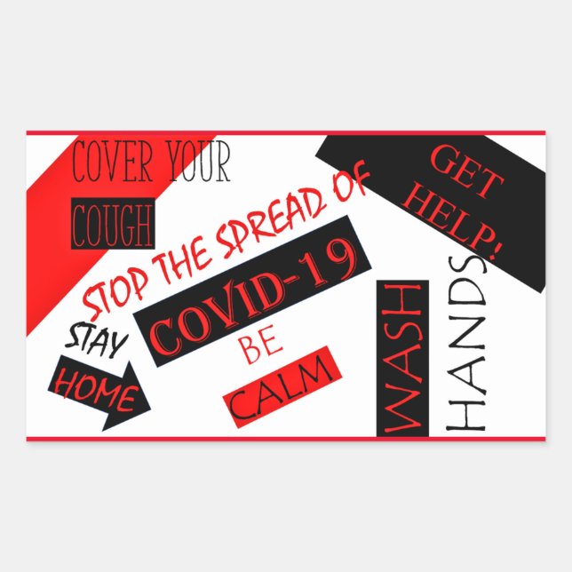 ADESIVO RETANGULAR COVID-19 (Frente)