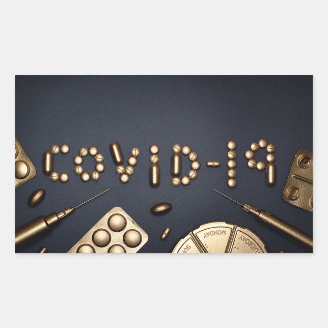 Adesivo Retangular Covid-19 (Frente)
