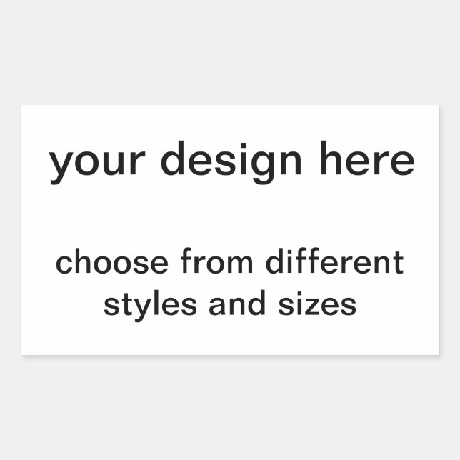 Adesivo Retangular crie o seu (Frente)