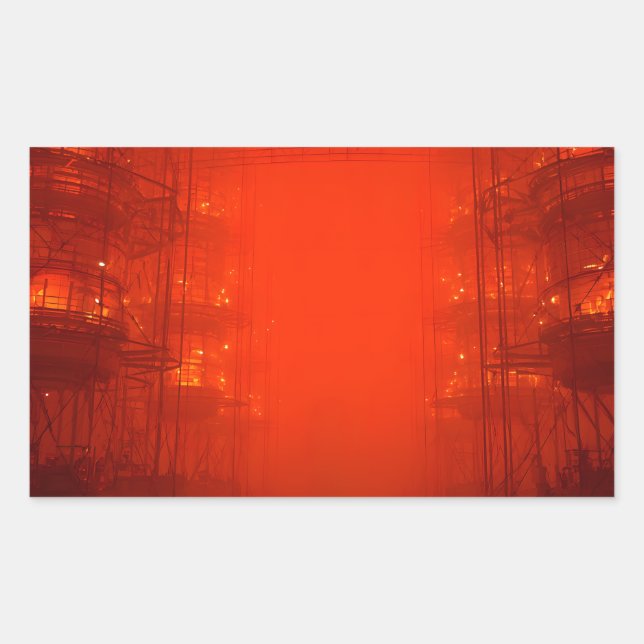 Adesivo Retangular Crimson Core Martian Colony (Frente)