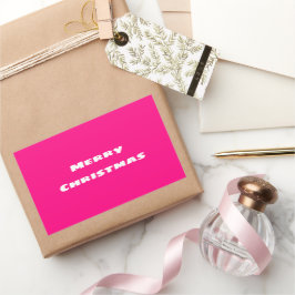 Adesivo Retangular Crimson Festivo Felry Natal