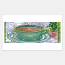 Adesivo Retangular Críquete de café EmeraldDiane