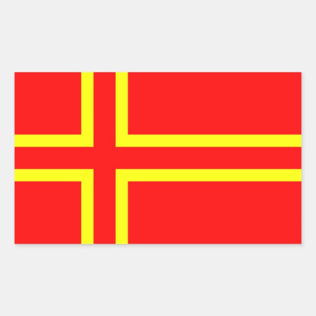 Adesivo Retangular Cruz Santo Olaf (Frente)