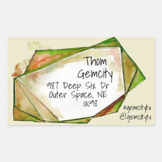 Adesivo Retangular Crystal Gem Frame para a Praça de Informações Pess