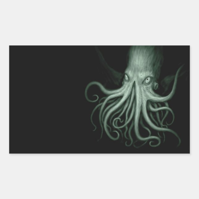 Adesivo Retangular cthulhu (Frente)