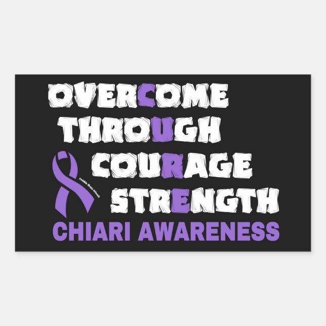 Adesivo Retangular CURE... Chiari (Frente)