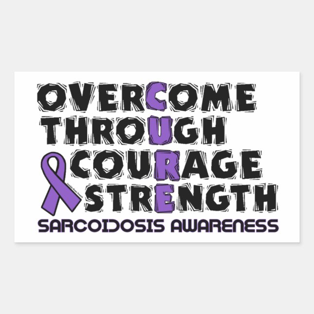Adesivo Retangular CURE... Sarcoidose (Frente)