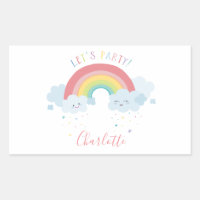 CUTE RAINBOW CLOUDS Kawaii - cores pastel