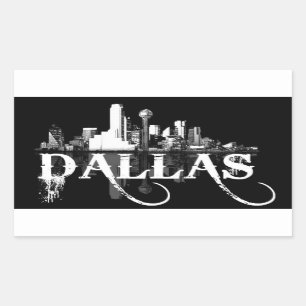 Adesivo Retangular D triplo (Dallas, Texas)