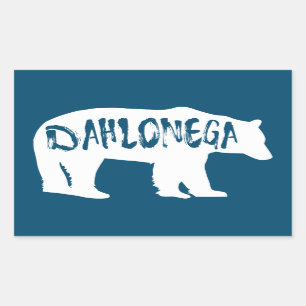 Adesivo Retangular Dahlonega Georgia Bear