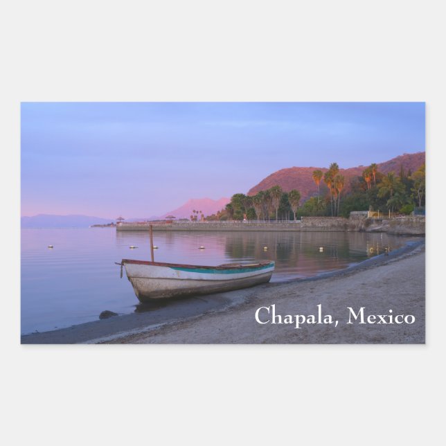 Adesivo Retangular Daybreak no lago Chapala Shores (Frente)