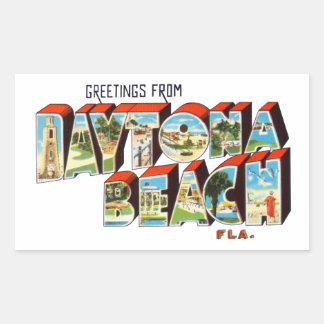 Adesivo Retangular Daytona Beach FL