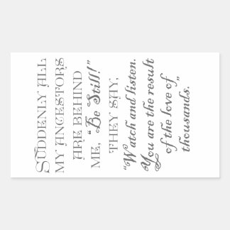 Adesivo Retangular De repente todos os meus antepassados estão atrás