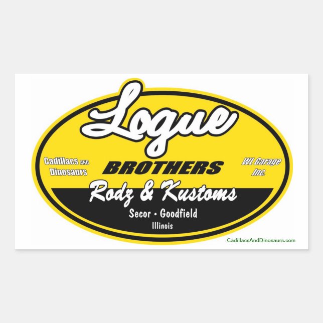 Adesivo Retangular Decal do Logue Brothers (Frente)