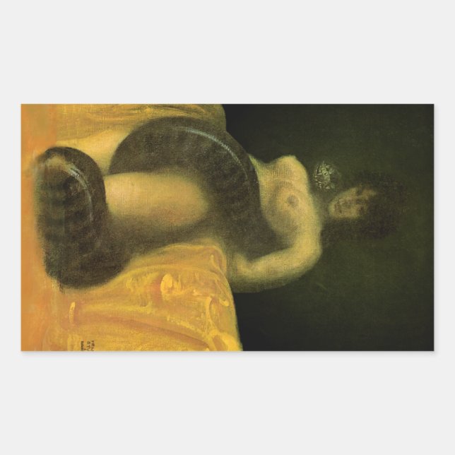 Adesivo Retangular Decal SnakeGrl (Folha de 4) (Frente)