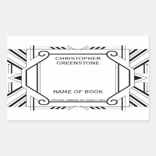 Adesivo Retangular Decorativo Assinado Pelo Autor Bookplate