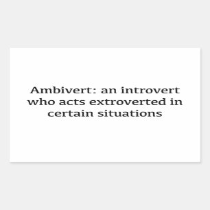 Adesivo Retangular Definição Ambivert