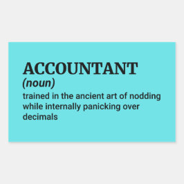 Adesivo Retangular Definição de Contador Hilário