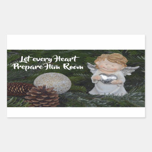 Adesivo Retangular Deixe cada coração prepará-lo sala, canção de